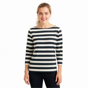 Dudley Stephens Black Stripe Long Sleeve Tee